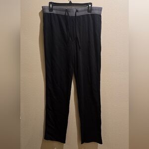 James Perse Womens French Terry Sweatpant, Black Sz 2